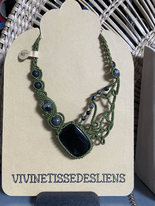 collier &quot;ombre de lierre&quot;