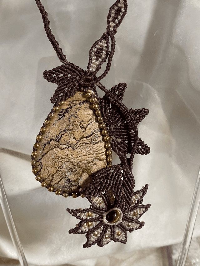 Collier &quot; Terre d&#039;écorce&quot;